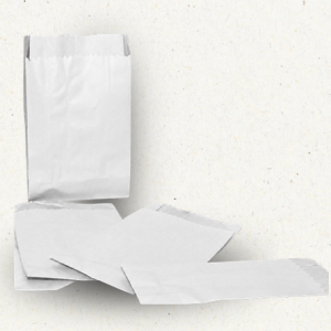 Saco de Papel Mono Kraft | Branco